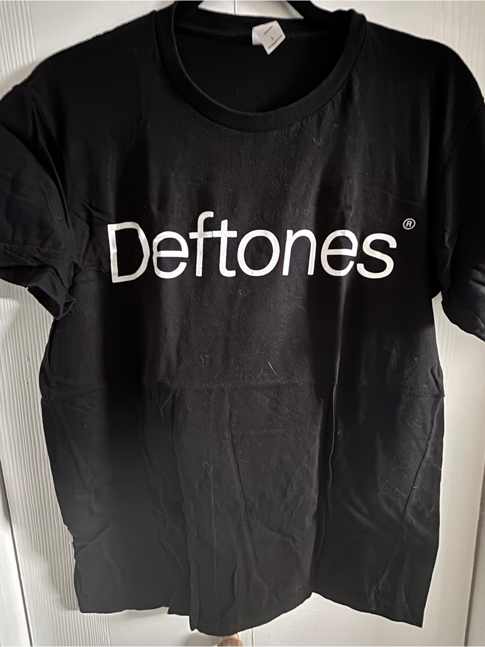 Deftones “Ohms” Logo Tee - Black with White Print
